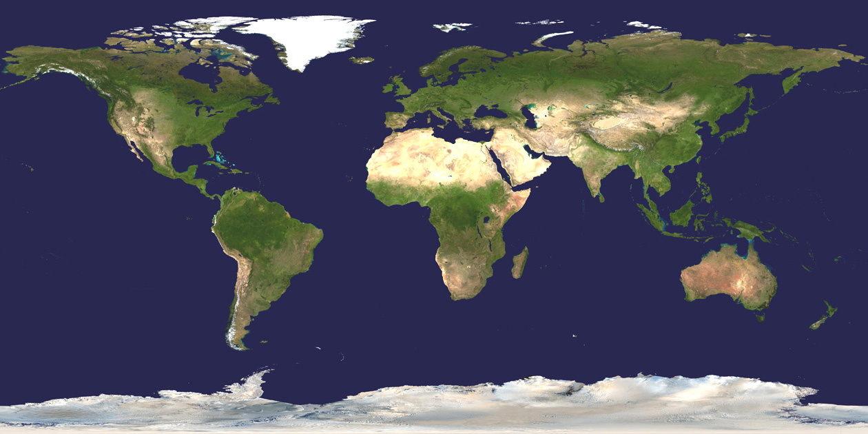 World Map by NASA